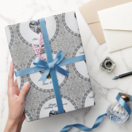 Papel de regalo del 60º aniversario de Diamond Hea