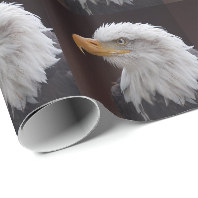 Papel de regalo del águila orgullosa (Esquina del rollo)