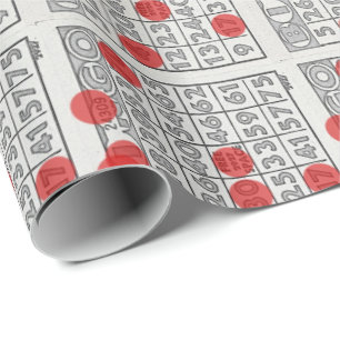 Papel de regalo del bingo
