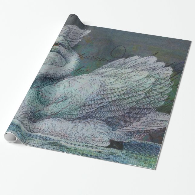 Papel De Regalo Del cisne las subidas también (Desenrollado)