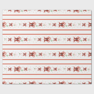 Papel de regalo del Coro de Caramelos de Navidad