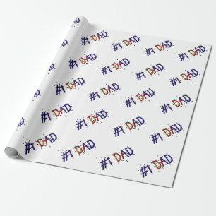 Papel de regalo del día de padre del papá #1