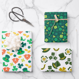 Papel de regalo del día de San Patricio