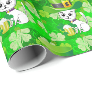 Papel de regalo del Día de San Patricio Cerveza Ga