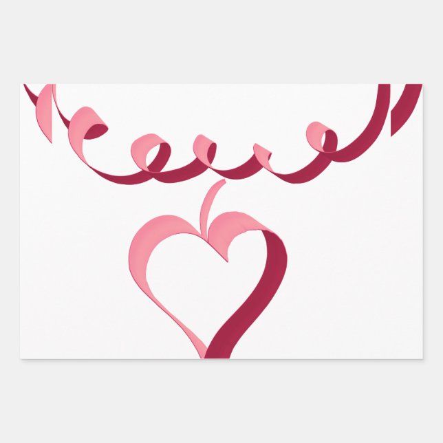 Papel de regalo del día de San Valentín conjunto d (Anverso)