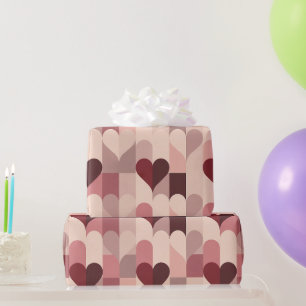 Papel de regalo del Día de San Valentín Corazones