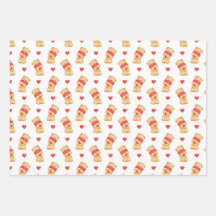 Papel de regalo del Día de San Valentín lindo | Os