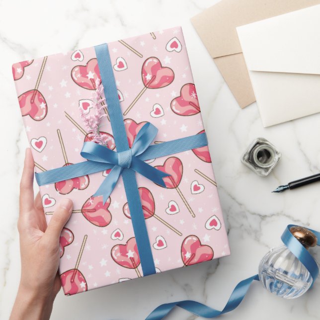 Papel de Regalo del Día de San Valentín Retro Love (Regalar)