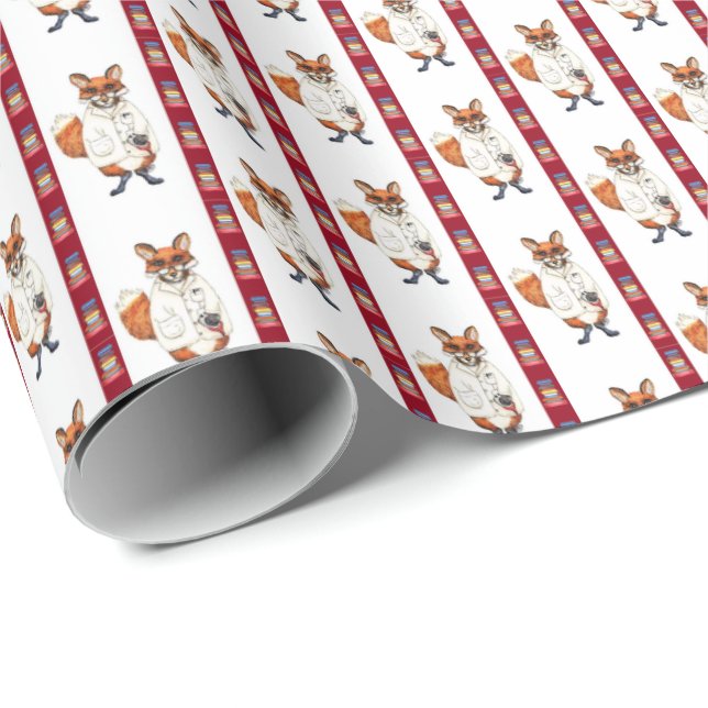Papel de regalo del doctor Fox (Esquina del rollo)