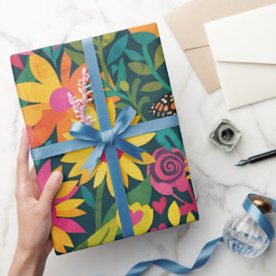 Papel de regalo del girasol monarca de Matisse abs