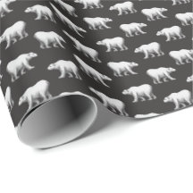 Papel de regalo del oso polar de Bowdoin College