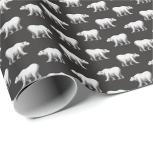 Papel de regalo del oso polar de Bowdoin College
