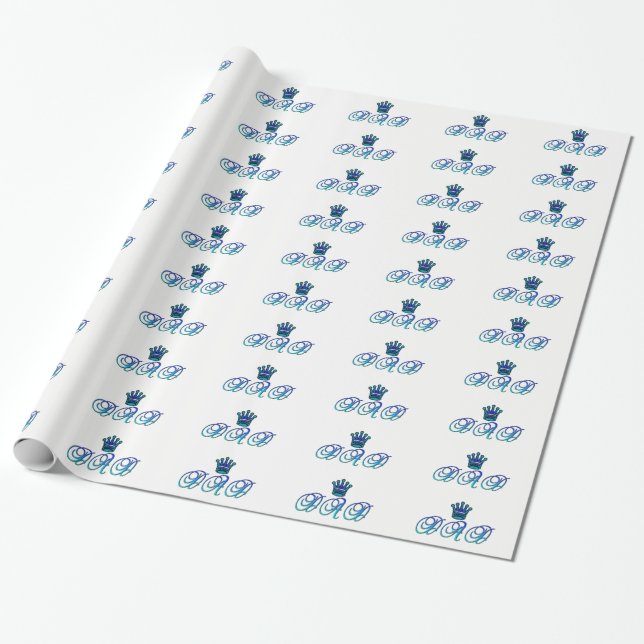 Papel de regalo del PAPÁ (el día de padre - (Desenrollado)