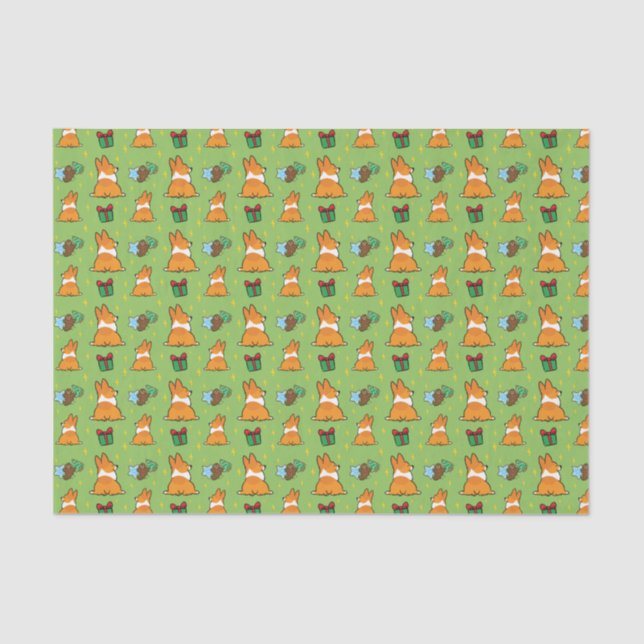 Papel de regalo del papel seda el | del navidad (Anverso)