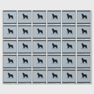 papel de regalo del perro de Terranova