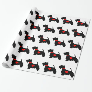 Papel de regalo del perro Scottie