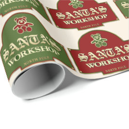 Papel de Regalo del Taller de Santa
