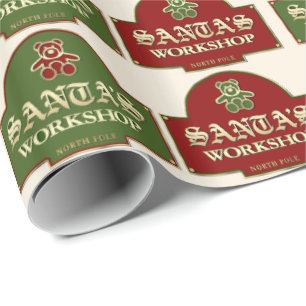 Papel de Regalo del Taller de Santa