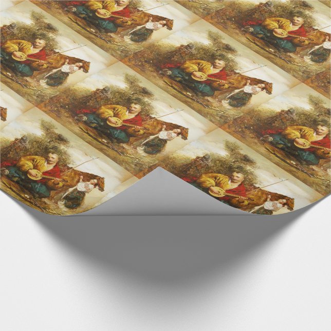 Papel de regalo del ucraniano de Mamai del Cossack (Esquina)