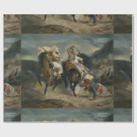 Delacroix El combate de Giaour y Hassan
