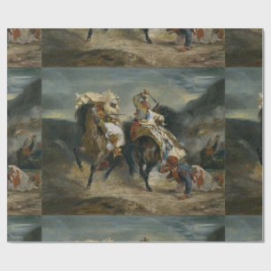 Papel De Regalo Delacroix El combate de Giaour y Hassan