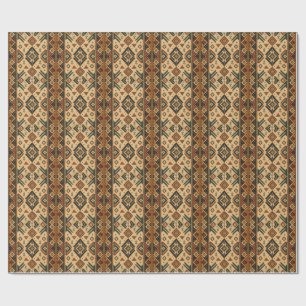 Papel De Regalo Delantal de cocina con patrón tribal azteca boho