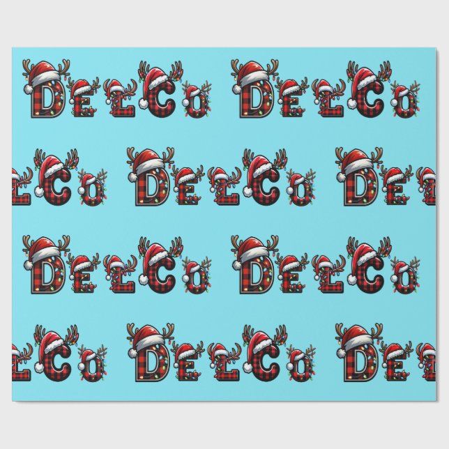 Papel De Regalo delco Christmas (Superficie plana)