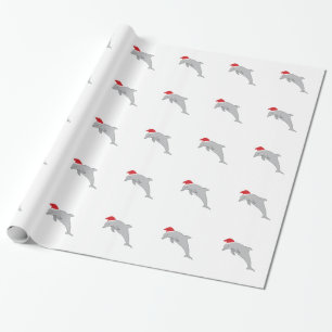 Papel De Regalo Delfín de Santa