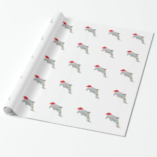 Papel De Regalo Delfín del navidad
