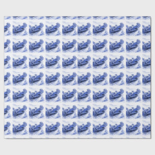 Papel De Regalo Delft Blue Sailing Tile Designs
