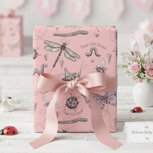 Papel De Regalo Delicada y dulce pequeña Critter Feminine Rubor Pi