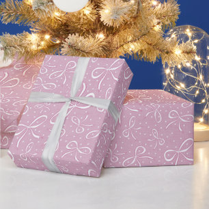 Papel De Regalo Delicados arcos de coqueta rosa