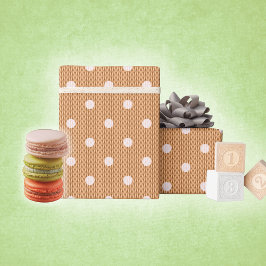 Papel De Regalo Delicia de lunares naranja