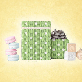 Papel De Regalo Delicia de lunares verdes