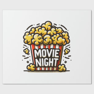 Papel De Regalo Delicia Noche de Cine Palomitas Juguetonas