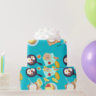 Papel De Regalo Delicioso desayuno crepes Huevos Café