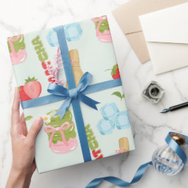 Papel De Regalo Delicioso Matcha de Fresa con Cinta