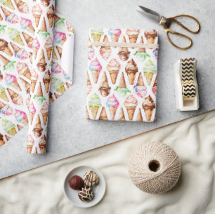 Papel De Regalo Deliciosos Helados