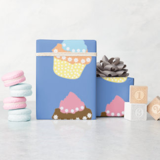 Papel De Regalo Deliciosos pasteles de cumpleaños decorados