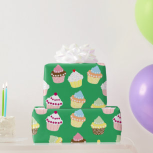 Papel De Regalo Deliciosos pasteles de cumpleaños decorados