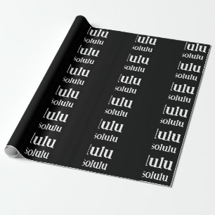 Papel De Regalo #Delulu es el solulu blanco y negro