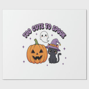 Papel De Regalo Demasiado Bonito para Asustar Halloween