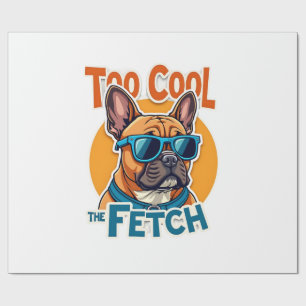 Papel De Regalo Demasiado genial para buscar Bulldog Francés Gafas
