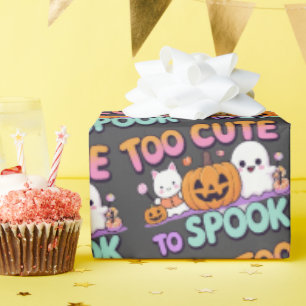 Papel De Regalo Demasiado lindo para hablar - Kawaii Pastel Hallow