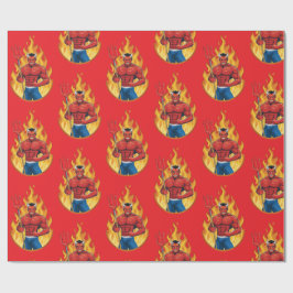Papel De Regalo Demonio con tridente