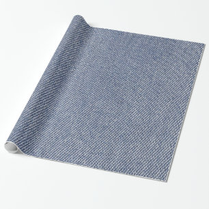 Papel De Regalo Denim Blue Jean Print
