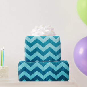 Papel De Regalo Denim Chevron por Shirley Taylor