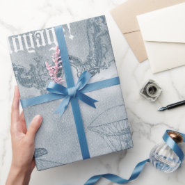 Papel De Regalo Denim Steampunk