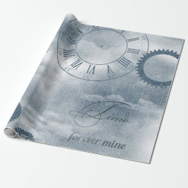 Papel De Regalo Denim Steampunk