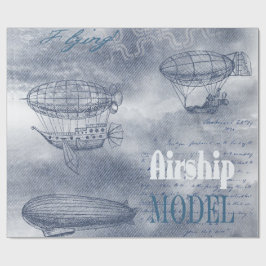 Papel De Regalo Denim Steampunk